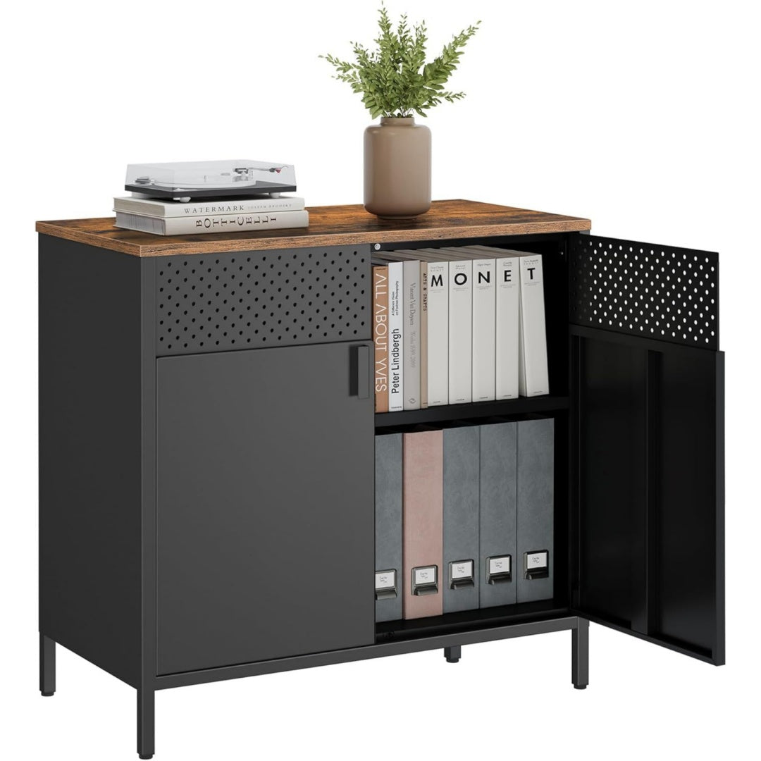 Astucieux placard gris fonce