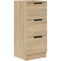 Buffet marron bois ingenierie 30 cm, rangement design moderne