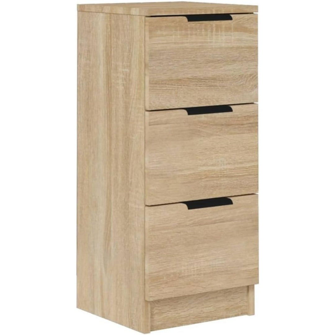 Buffet marron bois ingenierie 30 cm, rangement design moderne