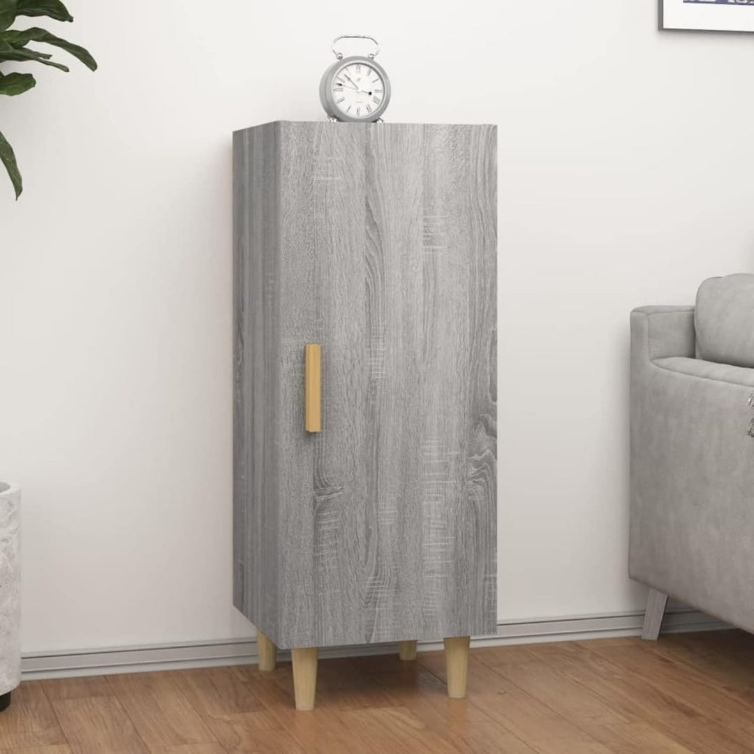 Buffet gris clair en bois d'ingenierie