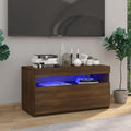 Bordeaux meuble TV eclairage LED