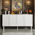 Buffet gris fonctionnel securite renforcee 2 portes