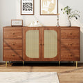 Commode compacte 160 cm de large marron