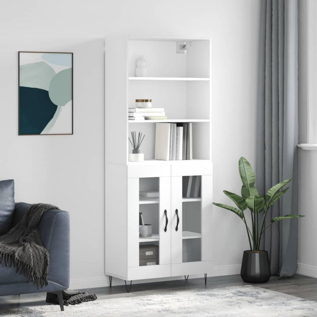 Gris clair credence haute en bois