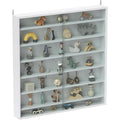 Style Contemporain, vitrine gris (80 x 9.5 x 83 cm)