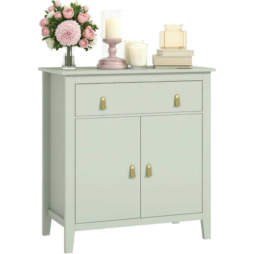Buffet gris clair 80 cm, de style moderne