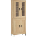 Buffet en hevea finition marron