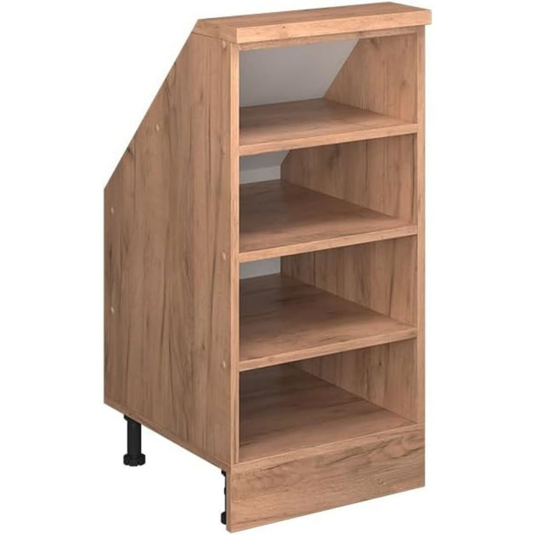 Armoire de rangement marron grand espace de rangement