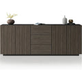Buffet 220.1 cm de large gris fonce