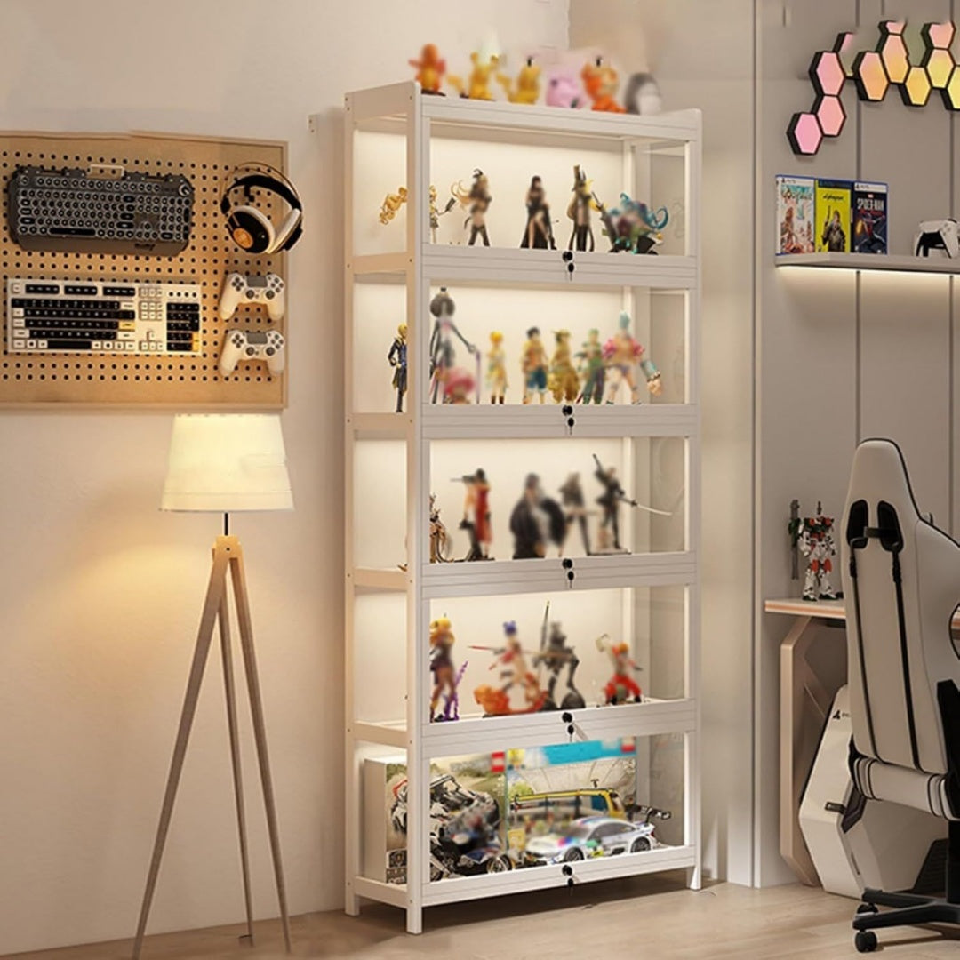 Vitrine marron, contemporain, polyvalent et elegant