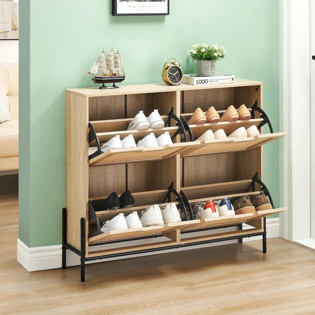 Armoire a chaussures elegant creme securite renforcee