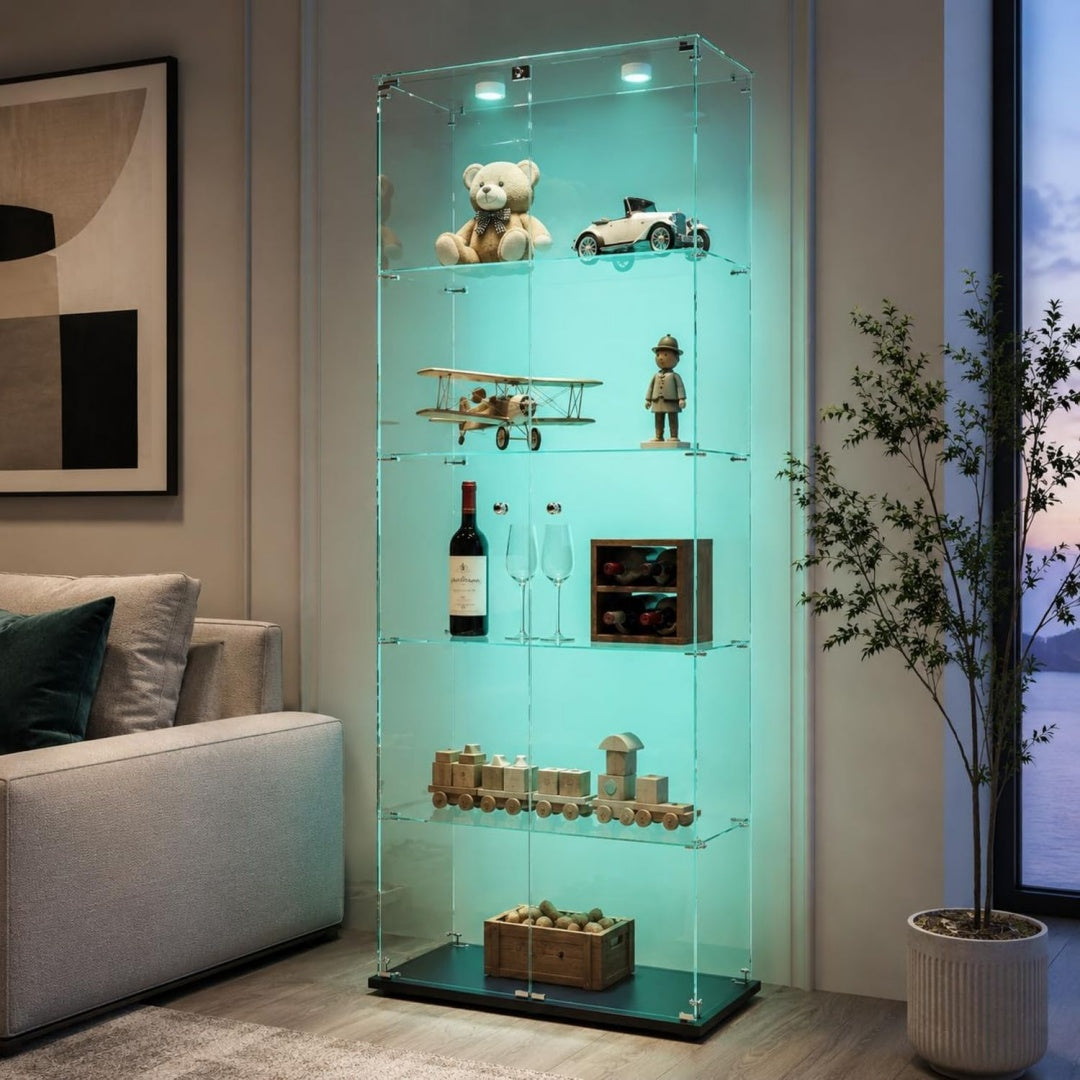 Vitrine creme, design contemporain, pour entree