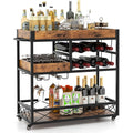 Desserte de cuisine gris fonce, ideal pour cuisine