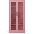 Armoire vitree rose 90 cm, de belle finition