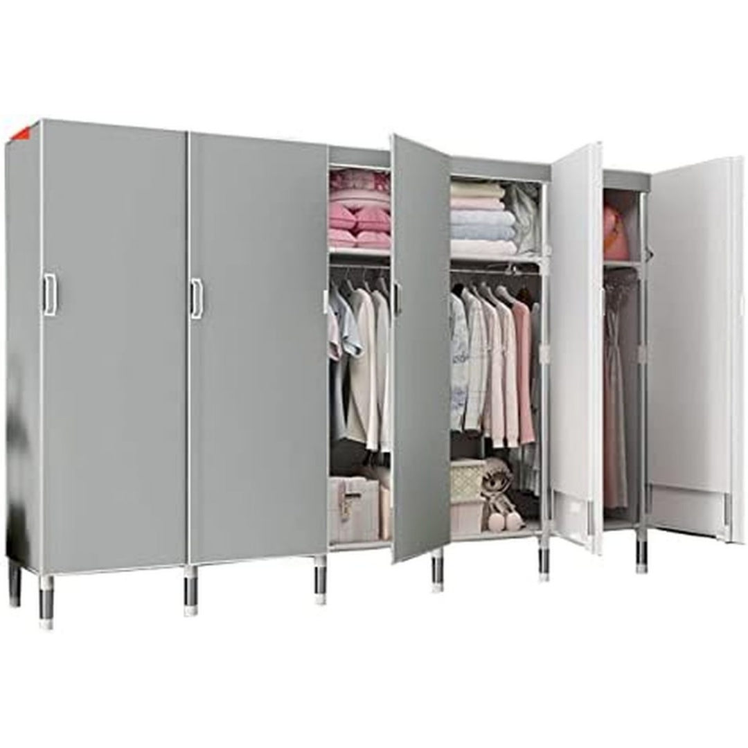 Armoire gris, 205 x 50 x 172 cm, pliable