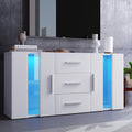 Commode design moderne en bois ingenierie gris a 2 portes
