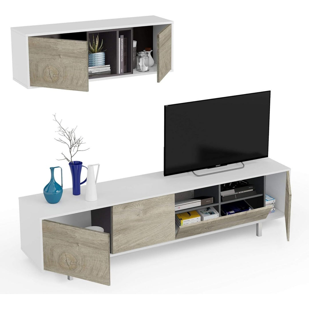 Ensemble de meubles gris 200 x 47 x 40 cm