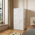 Meuble de rangement armoire gris clair, six portes