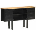Buffet d'amenagement en bois massif style industriel