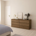 Commode elegante contemporaine decor chene