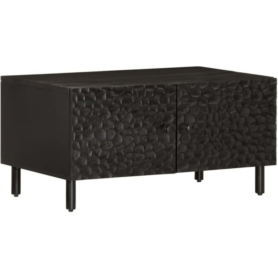 Table basse noir depouille 80 x 50 x 40 cm